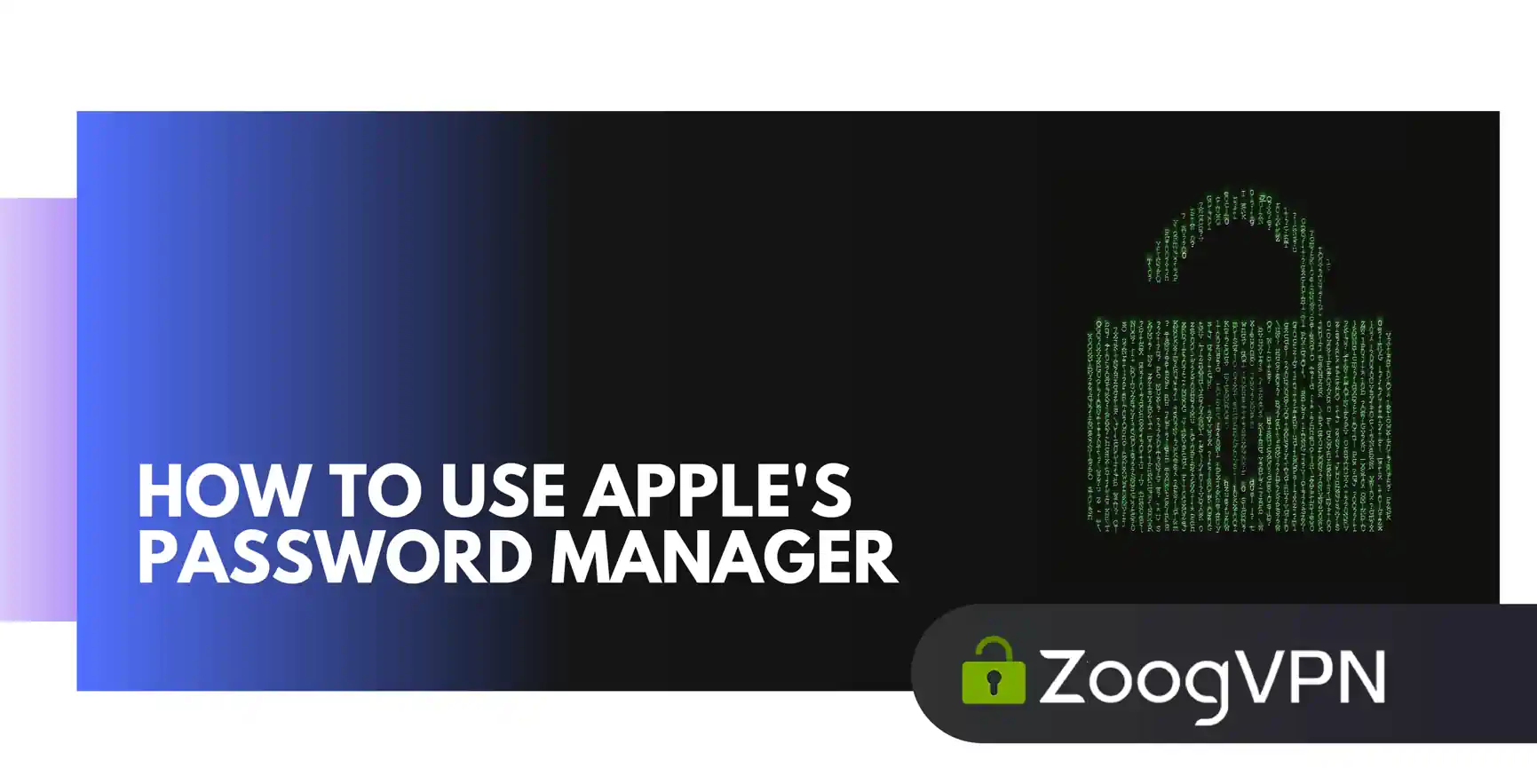 how to use apple password manager